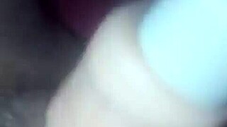 Teen plays with tight pussy using toys