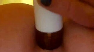 Lk Angela Pov Shampoo Bottle In Ass