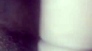 Teen plays with tight pussy using toys