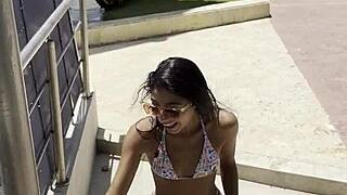 Forbidden fruit at the pool