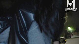 Model media asia picking up a big tits girl