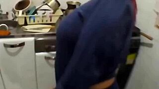 madura bbw gets wild in the kitchen