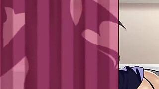 Yuzuki Choco Gives Playful Blowjob In Anime Style