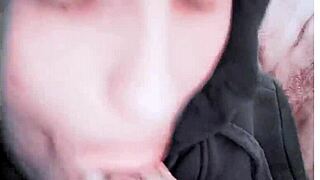Beautiful tattooed guy sucks his own cock