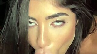 Petite 18yo latina gags on deepthroat cum