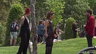 Alt mistress disgraces spanish babe in public