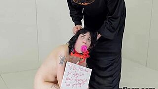 nasty girl brought in for awkward treatment at the asylum