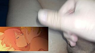 Me masturbando jogando jogo de hentai