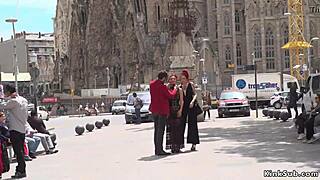 Alt mistress disgraces spanish babe in public