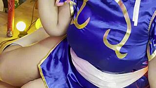 Chubby Chun-Li cosplay photoshoot reveals thick curves