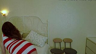 Pregnant Brunette Shows Big Belly While Using Toys On Camera