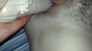 Young vickys tight pussy gets stretched by fucking her vibrator