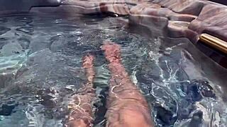 artemisia love pussy fingering session in the jacuzzi pov