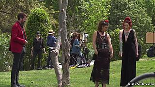 Alt mistress disgraces spanish babe in public