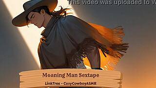 Moaning man sextape with boyfriend and friend
