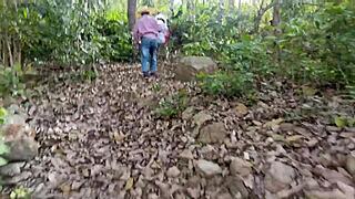 old man fucks busty stepdaughter in jungle