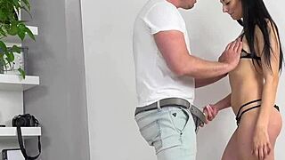 Sexy Brunette Fucked Hard During Photoshoot Interview