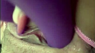 beautiful mexican girl uses dildo for masturbation session