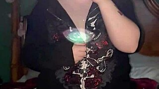 chubby goth teasing