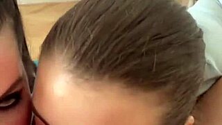 Double blowjob turns dirty with rimjob teen 18+ milf cum swap big tits blonde brunette pov threesome