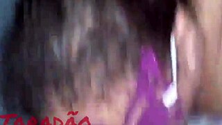 latina swallows huge cock in deepthroat with gagging