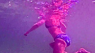 Do these long legged girls relax naked underwater?