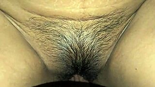 latina milf shows wet pussy close up with creamy ending