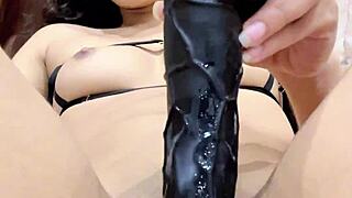 Teen Princess Rides On Her Super Hot Dildo
