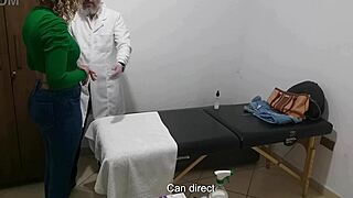 Real doctor examines patients anus and breasts