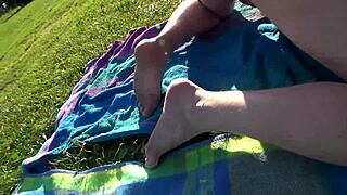 Slutty Swingers Sharing Cocks Outdoors