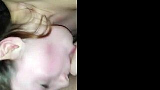 young nerdy girlfriend knows how to drain cock pov