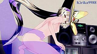 nero gryphis and lumiere intense sex in duel masters hentai