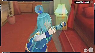 konosuba hentai aqua gets her ass fucked