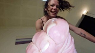 petite mia spits dirty while fingering her pussy at home