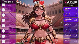 brave spartan warrior strips clothes for hentai clicker game