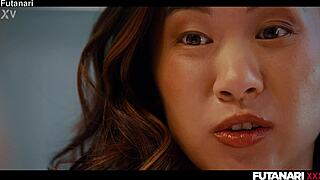 Asian babe destroyed by redhead ts