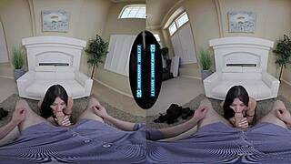 busty alexa chains worships your cock in vr