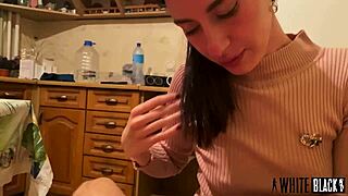 Away Neighbor Gives Deepthroat Blowjob