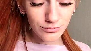 Stunning Redhead Enjoying A Relaxing Smoke Session Alone