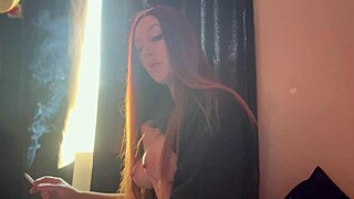 italian big tits milf artemisia love flashes and smokes