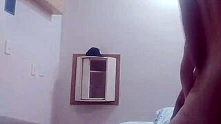 Brazilian wife moans on thick cock while filmed