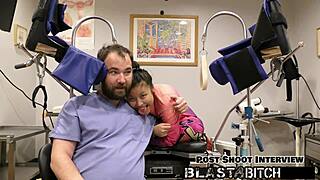 Raya nguyen sucks dick and gets fingered by doctor