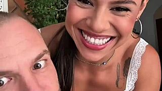 petite latina teen 18+ sloppy deepthroat rimjob pov - brunette gostosa cum in mouth