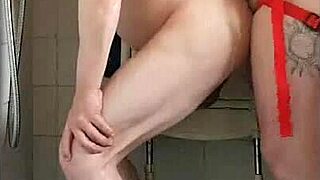 Pegging boyfriend in kitchen cornfield and bathroom with ATM