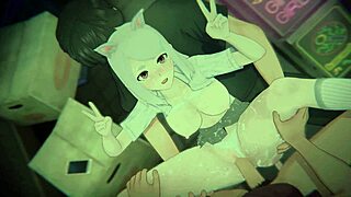 Chainsmoker Cat Imoko Sato In Bound Scene