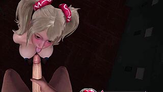 sexy blonde juliet starling oral tease in rule34 3d hentai