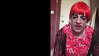 crossdresser does ass to mouth action