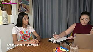 Experienced Marina interviewed a young 18+ Latina girl