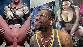 Dbz kale pisses in river while petite slut ciri gets fucked and deepthroats