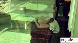 Eroutique lurk just outside petite katyas window as she rubs her wet pussy while you stroke your cock through your pants